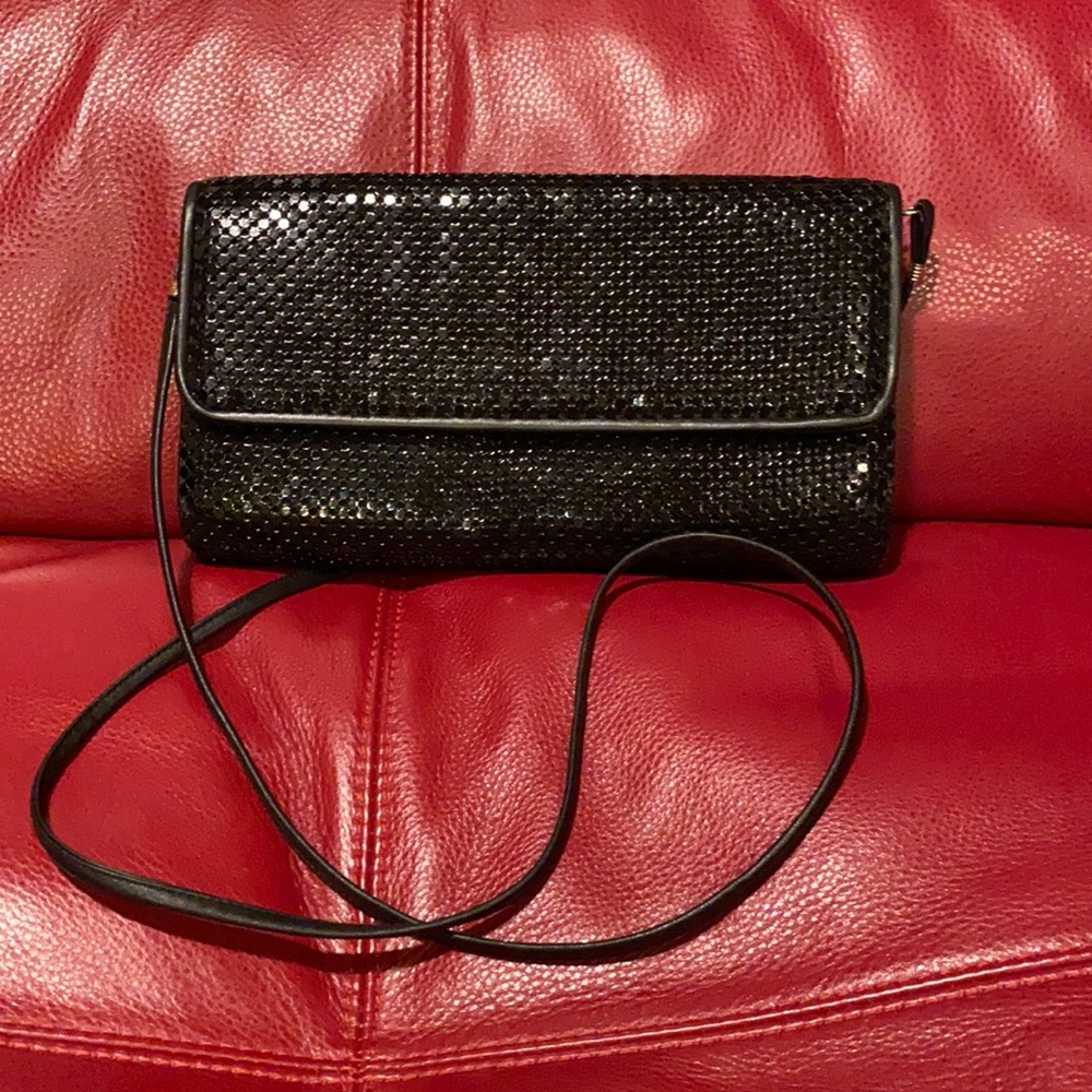 Whiting & Davis black mesh purse / clutch